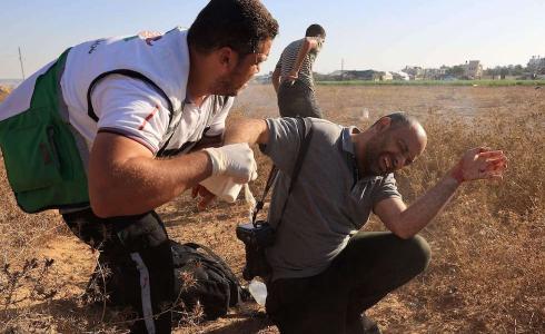 غزة :نقابة الصحفيين تدين استهداف الاحتلال للصحفيين شرق خانيونس