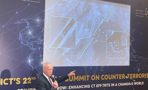 غالانت يستعرض المطار الإيراني جنوب لبنان