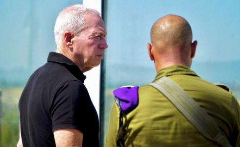 وزير الجيش الإسرائيلي في غلاف غزة