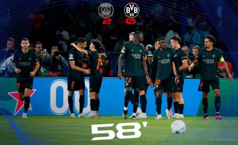 باريس سان جيرمان يفوز على بروسيا دورتموند