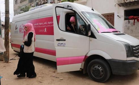 تسيير باص وردي للتوعية بسرطان الثدي