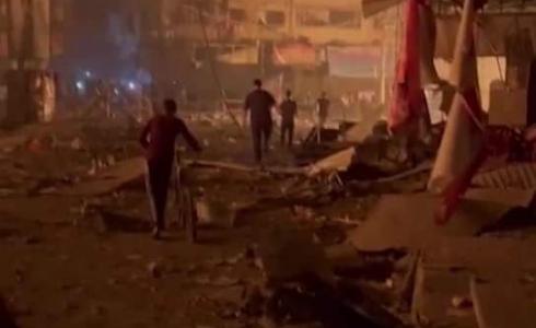 شهداء وإصابات في قصف سوق النصيرات وسط قطاع غزة