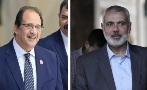 تفاصيل الاتصال الهاتفي بين وزير المخابرات المصرية وهنية