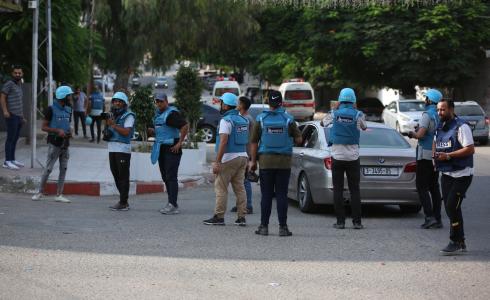 صحفيون يغطون الحرب على غزة