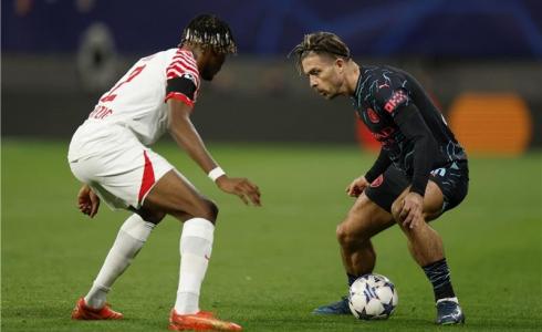 من مباراة السيتي ولايبزيج