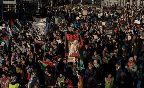 تظاهرات في عواصم أوروبية تضامنا مع غزة