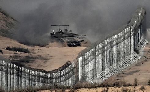 دبابة إسرائيلية متغولة في غزة