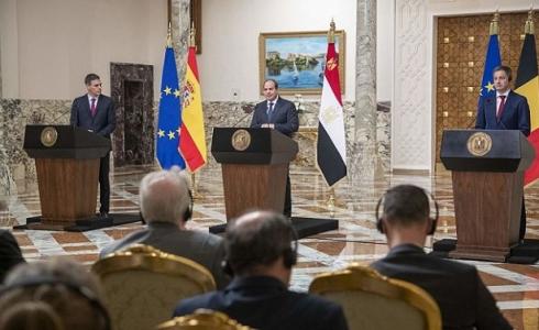 الرئيس المصري: يجب إقامة دولة فلسطينية ولو منزوعة السلاح