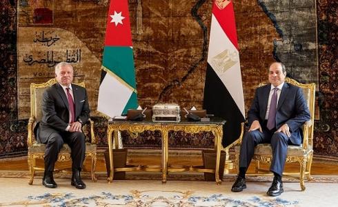 حرب غزة تتصدر مباحثات السيسي وملك الأردن