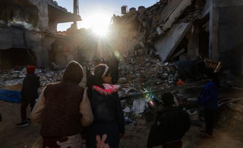 آثار القصف على غزة - تعبيرية