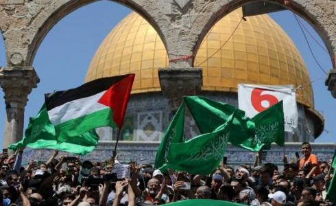 فلسطينيون في باحات المسجد الأقصى - أرشيف