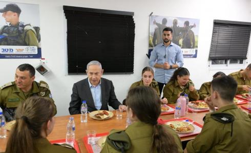 نتنياهو يجتمع مع جنود إسرائيليين