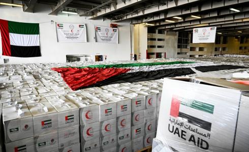 مساعدات اماراتية لسكان غزة