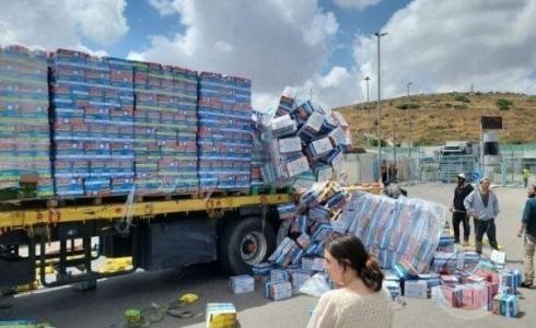 إسرائيليون يهاجمون شاحنات مساعدات كانت في طريقها الى غزة