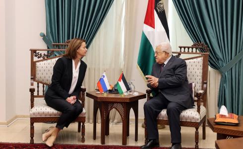 الرئيس عباس يثمن مواقف سلوفينيا من دعم فلسطين والأونروا