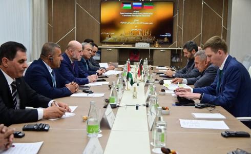الهباش يطلع رئيس جمهورية تتارستان على الأوضاع في فلسطين في ظل العدوان الإسرائيلي