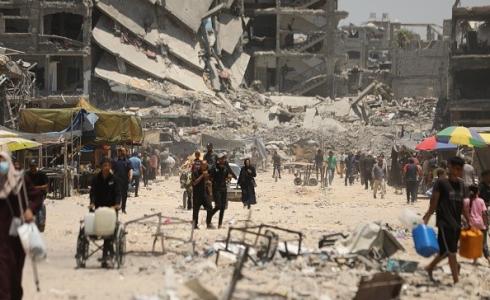 من آثار القصف الإسرائيلي على مناطق قطاع غزة - تعبيرية