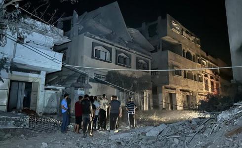 غزة - 5 شهداء في قصف استهدف منزلا لعائلة مهنا