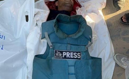 خانيونس - استشهاد الصحفي علي طعيمة