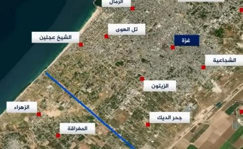 خريطة تُوضح ممر نتساريم