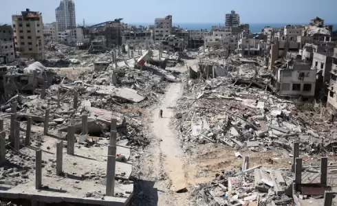 آثار الدمار في قطاع غزة