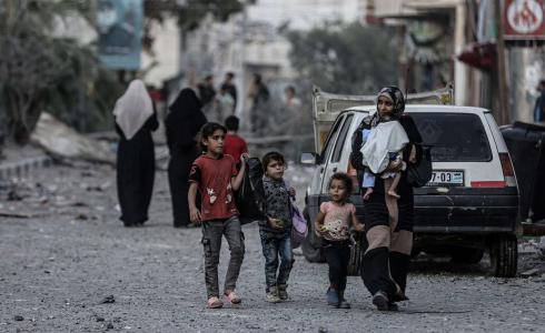 نازحون جراء العدوان الإسرائيلي على غزة