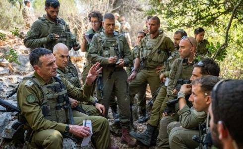 رئيس أركان الجيش الإسرائيلي هرتسي هاليفي مع قيادة الجيش