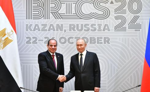 السيسي وبوتين خلال اللقاء