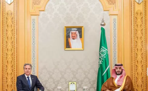 بلينكن وولي عهد السعودية محمد بن سلمان