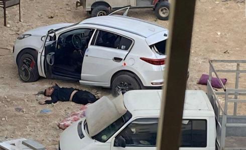 من مكان حادثة إطلاق النار في قلقيلية
