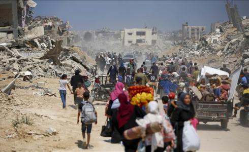 نازحون في قطاع غزة - تعبيرية