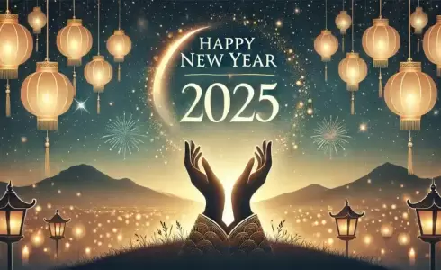 تهنئة بالعام الجديد 2025 – أكثر من 20 رسالة
