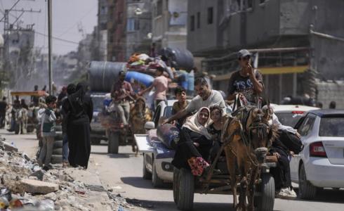 النزوح في غزة هرباً من القصف والعدوان