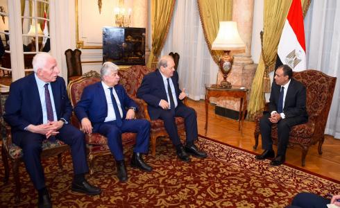 لقاء وزير الخارجية المصري بوفد من السُلطة الفلسطينية