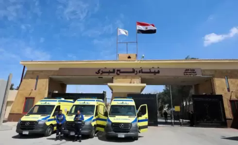 معبر رفح من الجانب المصري