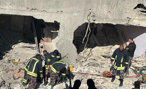 انهيار منزل في جنين