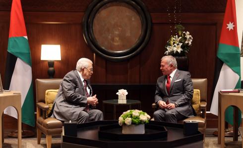 الرئيس عباس والعاهل الأردني عبدالله الثاني