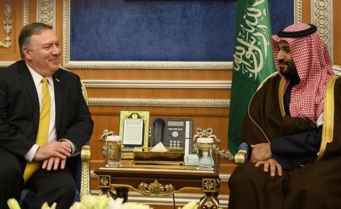 ولي العهد السعودي مع وزير الخارجية الأمريكي