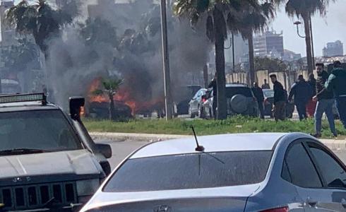 استهداف مسيّرة إسرائيلية لسيارة في صيدا