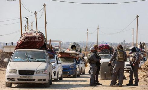 محور نتساريم على طريق صلاح الدين - الصورة خلال فترة الهدنة الماضية