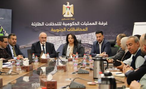 غرفة العمليات الحكومية للتدخلات الطارئة في قطاع غزة