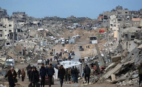 سكان قطاع غزة وسط الدمار - تعبيرية