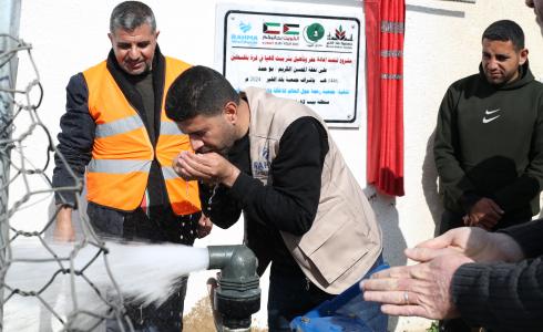 منظمة رحمه حول العالم تفتتح بئر مياه بمدينة بيت لاهيا شمال قطاع غزة 