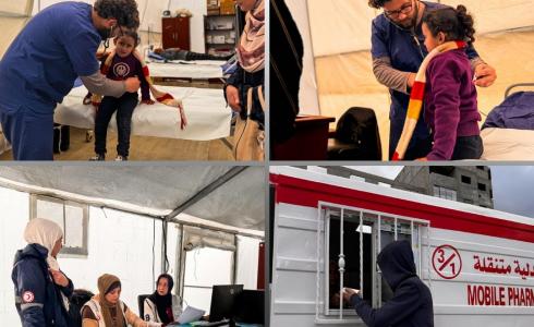 مستشفى الهلال الأحمر الميداني بغزة