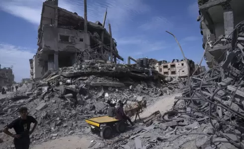 آثار العدوان الإسرائيلي على غزة