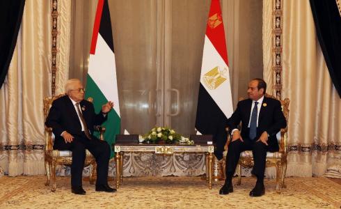 تفاصيل اجتماع الرئيس عباس بنظيره المصري في القاهرة