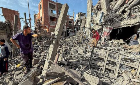 آثار الدمار في غزة جراء القصف الإسرائيلي