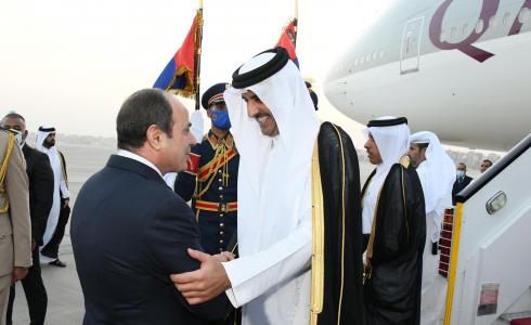 السيسي وأمير قطر