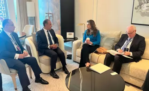 وزير الخارجية المصري بدر عبدالعاطي يلتقي مورجان أورتاجس نائبة المبعوث الأمريكي للشرق الأوسط