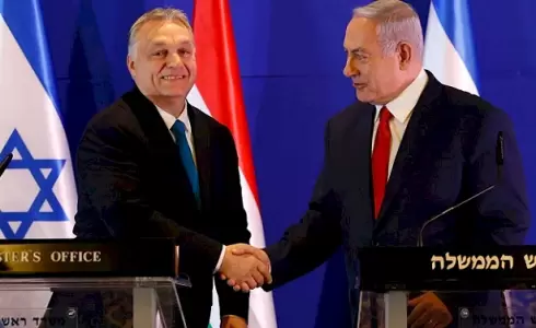 نتنياهو والرئيس المجري